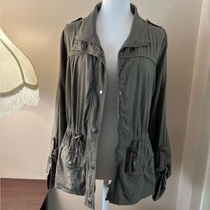 Ashley By 26 International Khaki Utility Jacket Size L